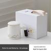 Meijin Mutton Fat Jade Ceramic Tea Infuser Mug