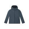 Solid Color Hooded Casual Down Jacket Men Outerwear Fog-Blue F11M342906F-BU