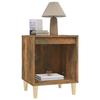 Table de chevet - Maison Exclusive - Chêne fumé - Lot de 2 - Bois d'ingénierie