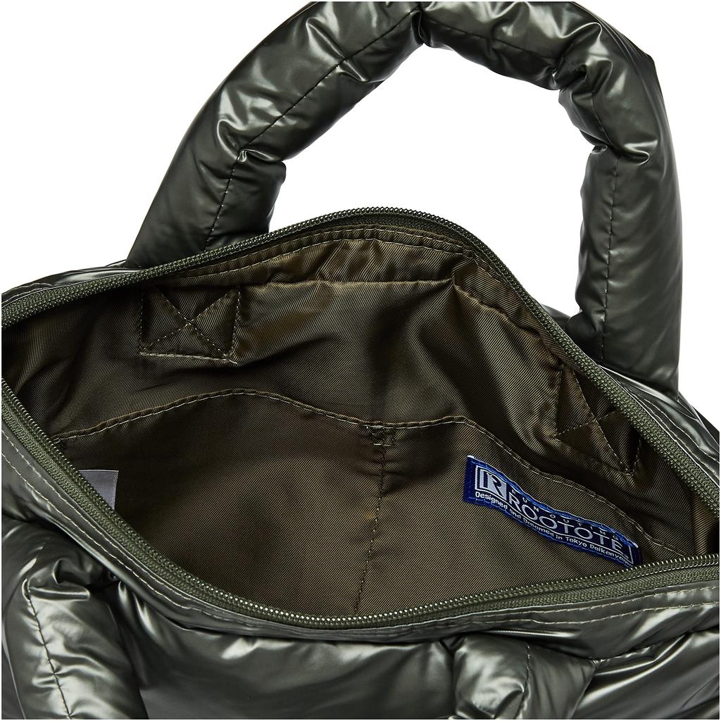 ROOTOTE Women's Feather-Filled Small Tote Bag, LT Featherloo Deli, Color B 1470, Dark Khaki, Free Size