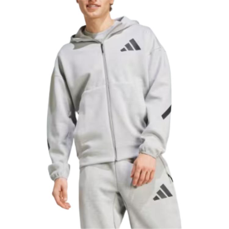 Adidas Free Shipping With AdiClub Z.N.E. Full Zip Hooded Track Jacket JF2450