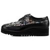 BROGUE Casual Leather Shoes Women's Black 1182A679-001