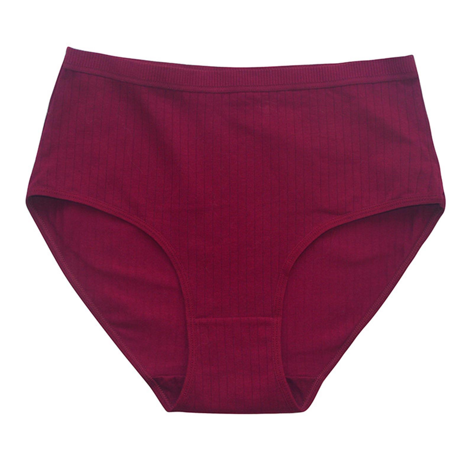 

High-Waisted Plus Size Belly Flatterer Underwear With Hip Lift Solid Color Calcinhas Feminina L
