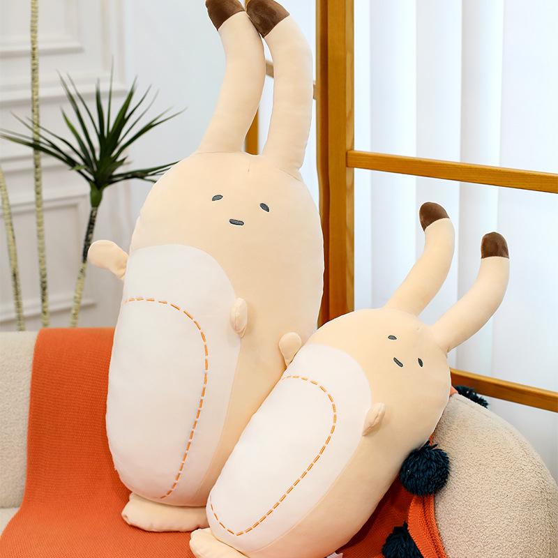 Clam Throw Pillow Long Doll Plush Toy Doll Girl Sleeping Leg Throw Pillow for Girl Birthday Gift