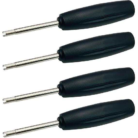 2 Pieces Valve Core Torque Tool, Avoid TPMS Damage, Valve Core Removal And Tallation Tool, Helps Guard Agat Over Or Under Torquing,Black, Silver
