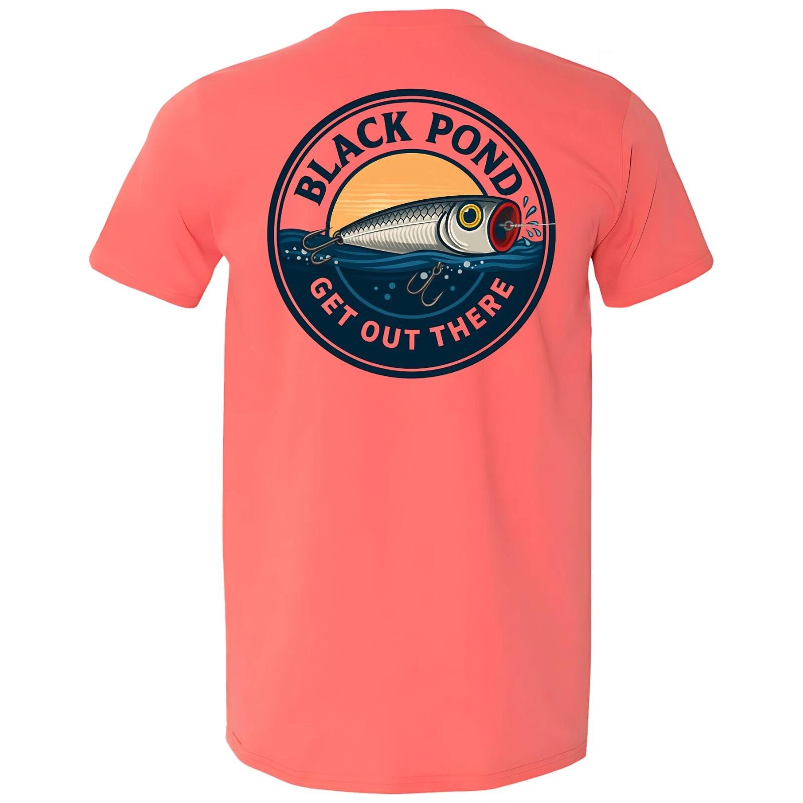 Black Pond Freshwater Series Men s T-shirt Bass Fishing Popper Lure M