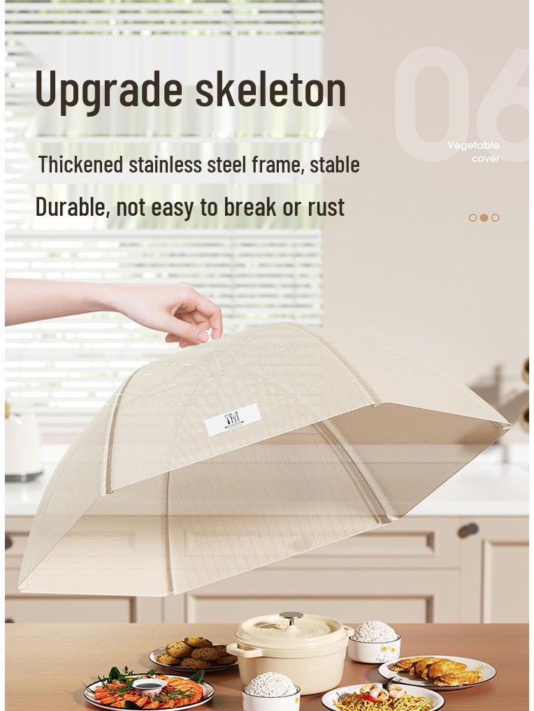 Foldable Antibacterial Dustproof Fly Net Food Cover