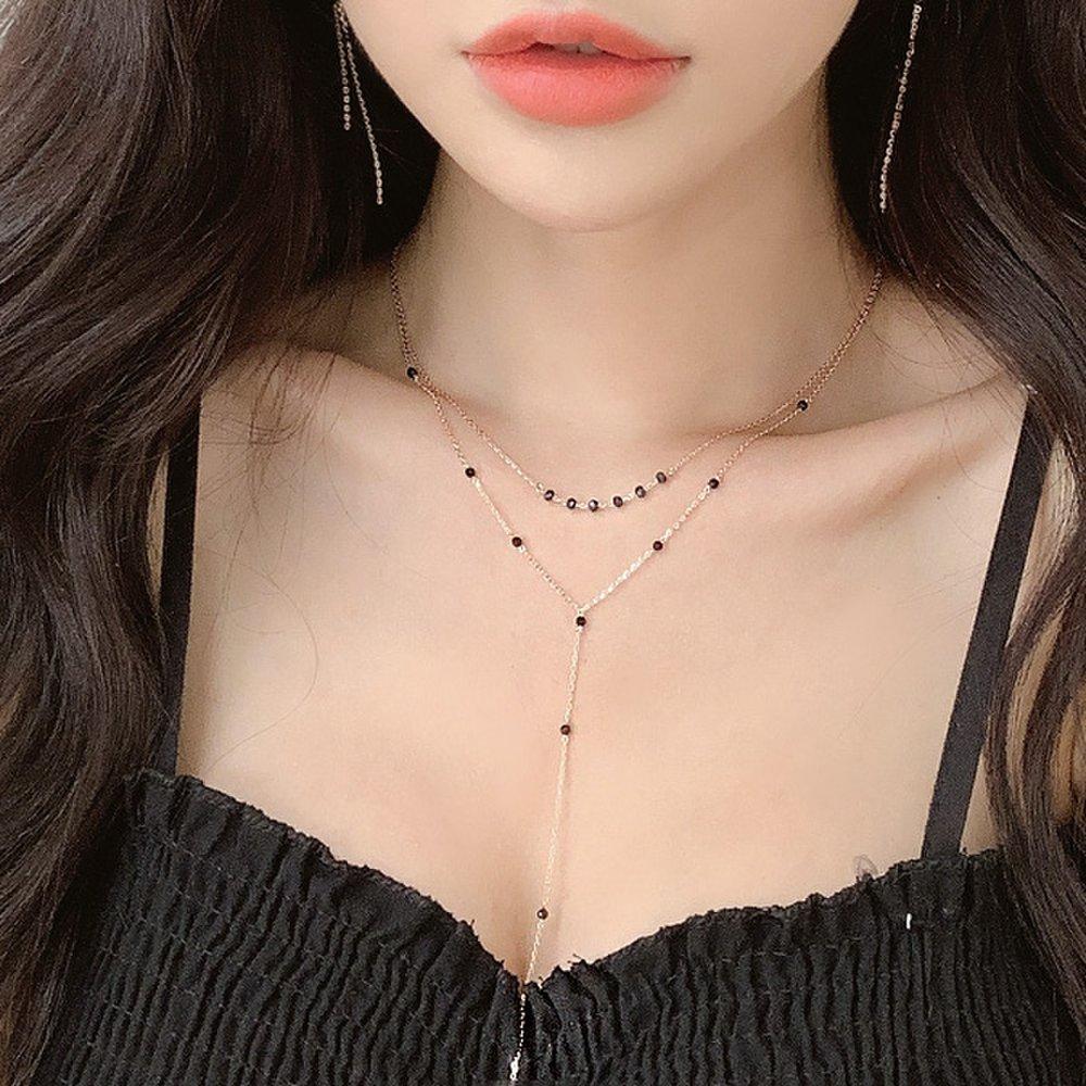 Salieri Spinel Set Silver Necklace (19Ns934)