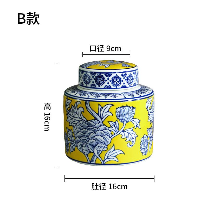 

Ceramic Vase Chinese Blue and White Porcelain Storage Tank General s Jar Flower Vase Pomegranate Flowerpot Home Decoration