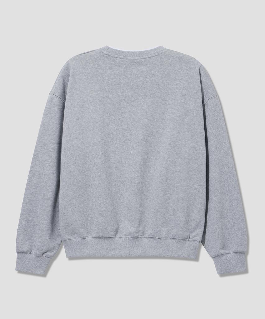 AGOD Layered Crew Neck Sweatshirt [Gray]