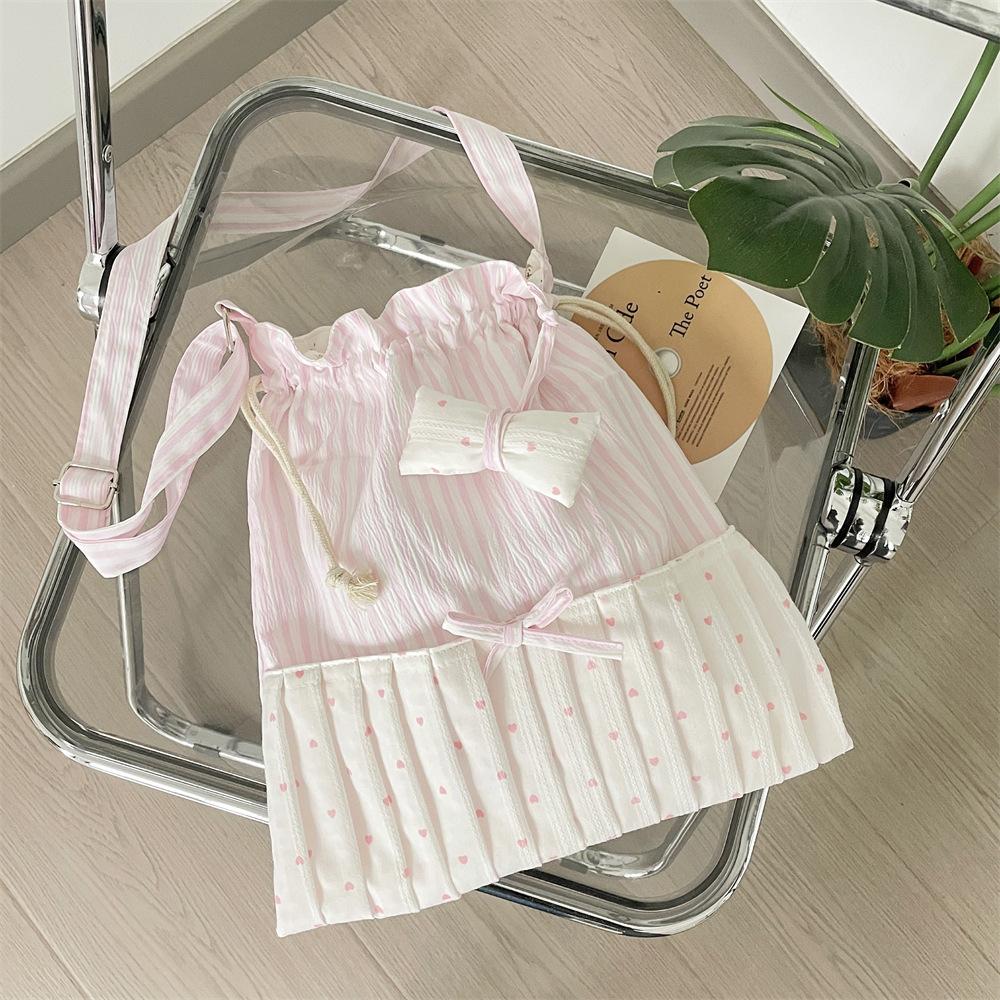 

Милая и ценная сумка-мессенджер на плечо с полосатым бантом, женская модная дизайнерская сумка-тоут на плечо розовый