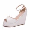 Women Summer Shoes 2026 Sexy Open Toe Ankle Strap Platform High Heels Wedge Sandals Party Wedding Dress Ladies Shoes