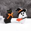 3 Stück/Set Halloween Geist Kürbis Holzornamente Tischschild Halloween Party Gastgeschenke Geschenk Festliche Party Heimdekorationszubehör