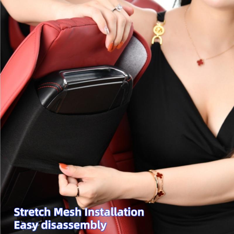 For Car Armrest Box Booster Cushion Car Center Senior Elbow Rest Comfortable Soft Wear-resistant Leather Car Storage Box Pads