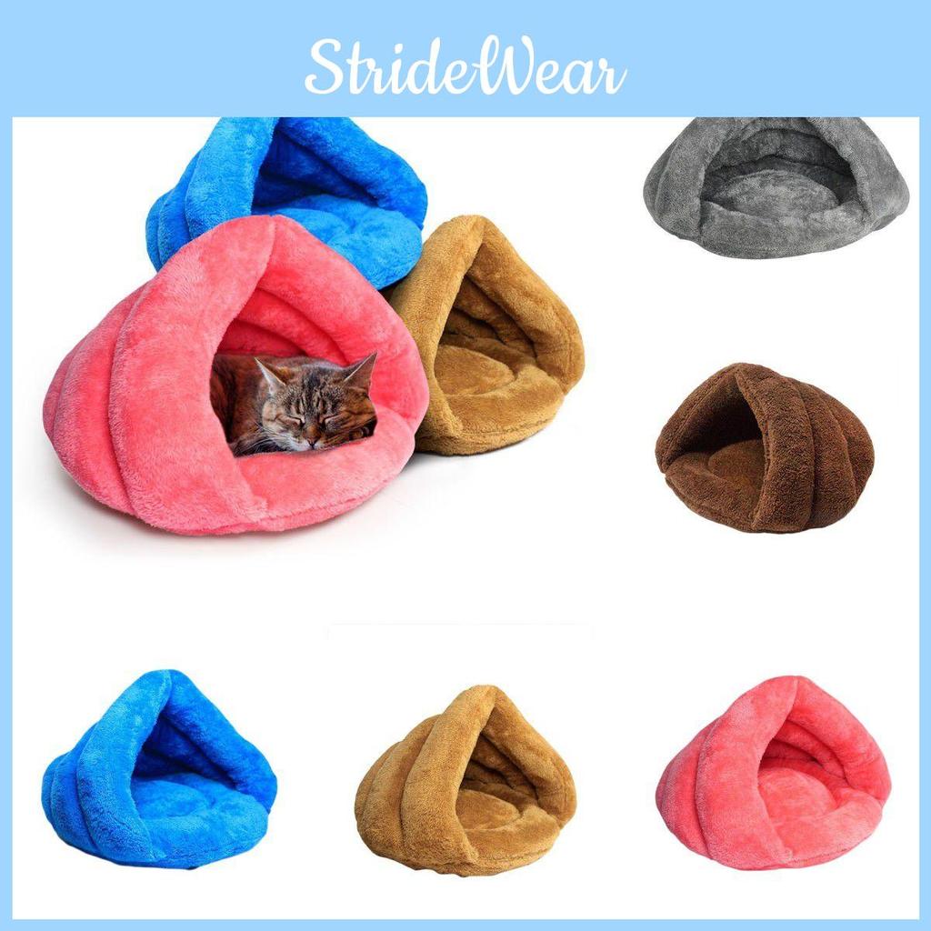 Ultraweiches Katzenbett mit umweltfreundlicher PP-Baumwolle und Plüschsamt