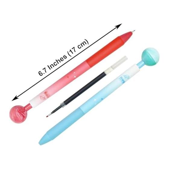 Maydahui 9-Piece Planet Ballpoint Pen Set, 0.5mm Black Ink, Cute & Fun Stationery, Smooth Writing Gel Pens for Kids, Students, Gifts