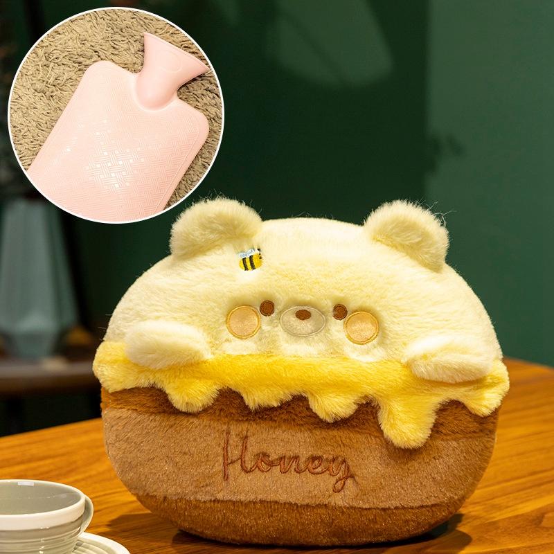 Cute Cartoon Plush Hand Warmer Bag For Girls Keep Your Hands Warm In Winter Double As Hot Water Bottle Cake Pig Design