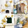 White Wedding  Decor Balloons Garland Metal Gold Confetti Balloon Arch Kit Birthday Party Bride Shower New Year Eve Decoration