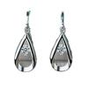 Cercei argintii lacrimă cu zirconiu pentru femei