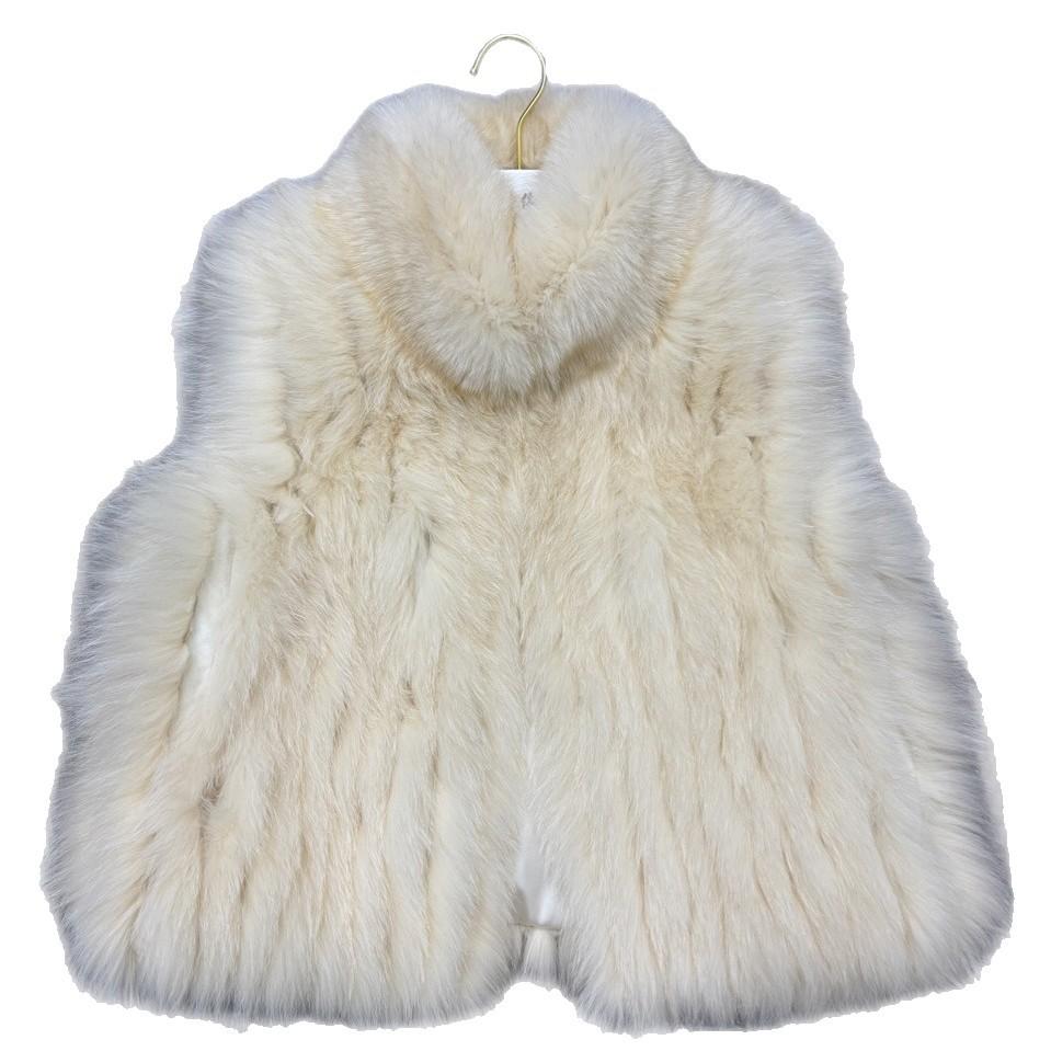 Winter fox hair encryption strips whole leather fur vest stand-up collar vest fashionable young vest new women look thin