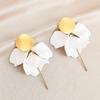 Pinkdudu Rose Flower Petal Drop Earrings Resin Gradient Color Flower Earrings Women Jewelry PD2382PD2382