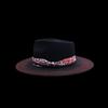 Pure Wool Top Hat Retro Old-Fashioned Webbing Decorative Wool Top Hat