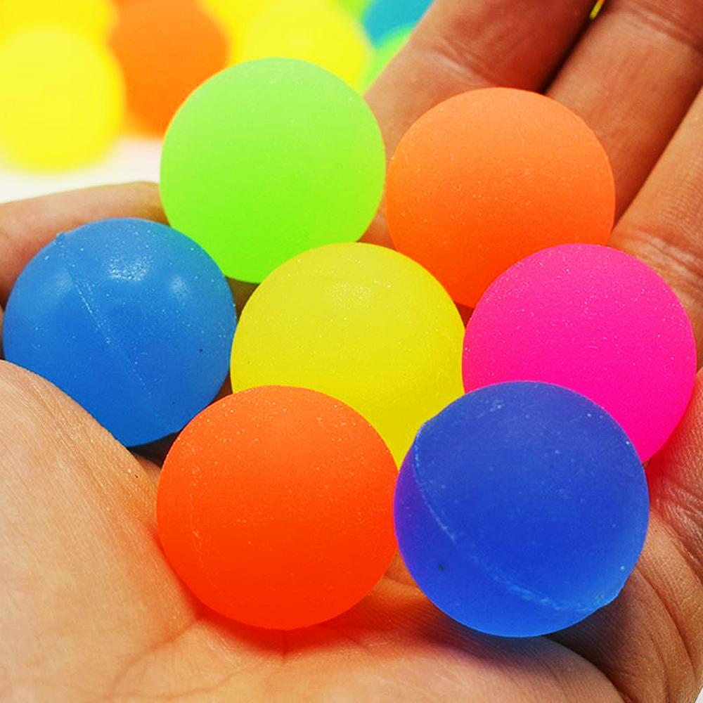 10Pcs 25mm Outdoor Bounce Ball Game Kids Party Toys Birthday Gift Giveaway Pinata Filler Halloween Christmas Carnival Party Gift