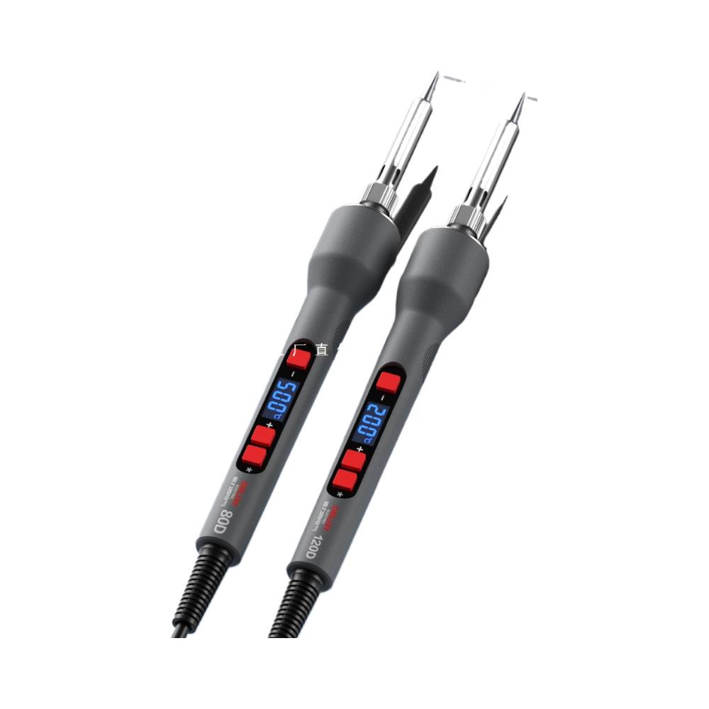 DELIXI Professional High-Power Electric Soldering Iron with Digital Display - Ideal for Household and Repair Tasks.