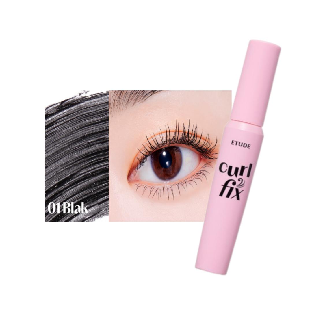 

[ЭТЮД] CURL FIX ТУШЬ 8г | Серо-коричневый/черный/коричневый | Водостойкая тушь для макияжа Long Fix Natural Корейская. чёрный