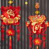 1PC Printed “Fu” Wall Decor Tassels 2026 NEW Vietnamese-Script Lunar New Year Character Pendant Hanging Ornament