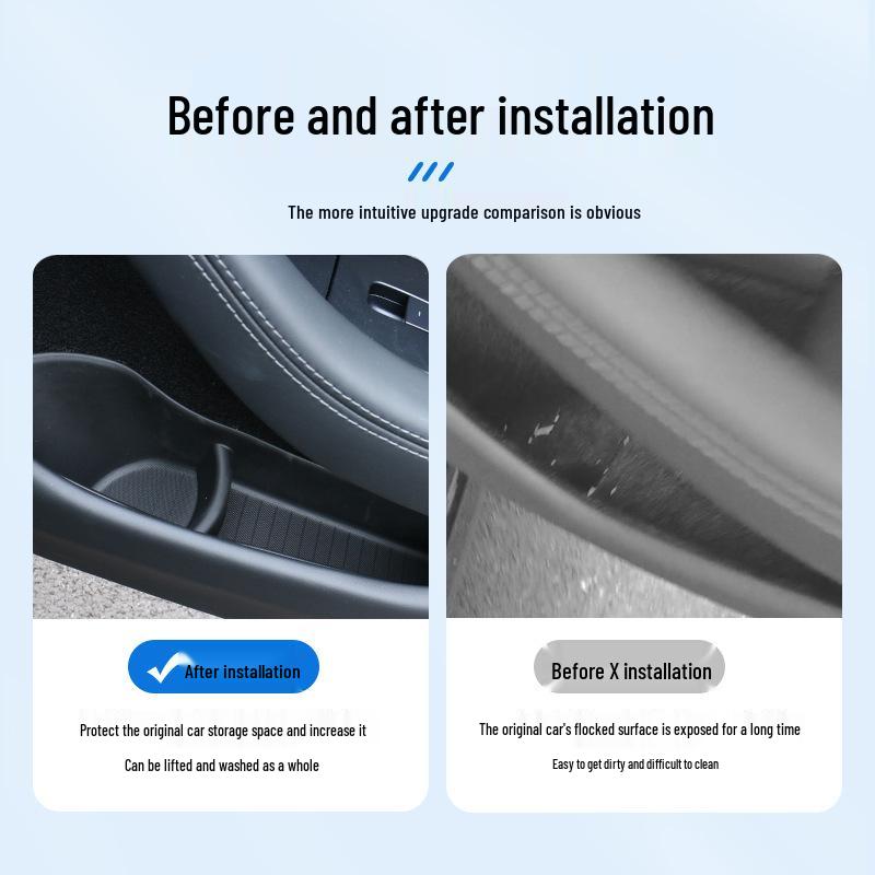 Model 3 Vorder- und Hintertür TPE Aufbewahrungsbox Zubehör