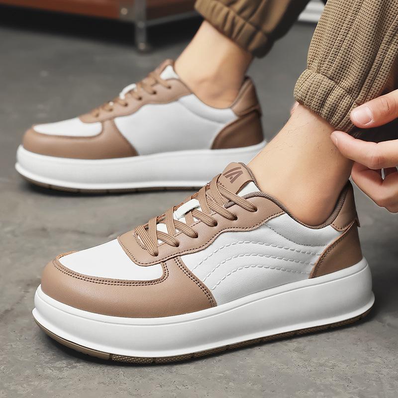 Übergröße Herren Skateboard Schuhe Leichte Trekkingschuhe Herren Weiche Outdoor Walking Schuhe Leder Sneaker Joggingschuhe Größe 39-48