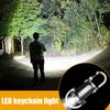 Mini Powerful LED Flashlight Keyring Torch Multifunctional Mini Flashlight Rechargeable Key Ring Torch for Outdoor Camping