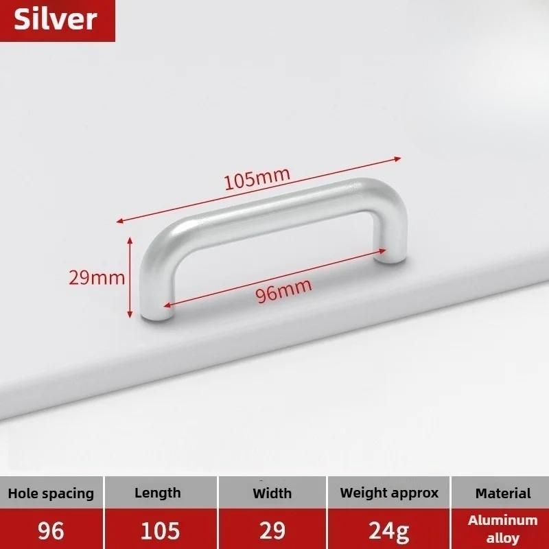 Moderne minimalistische Griffe Schrank Kommoden Massive Aluminiumlegierung Schranktürgriffe Kleiderschrank Schublade Küchenmöbelbeschläge