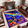Personalized Crystal Velvet Carpet Custom Name Text,Amazing World of Gumball Anti Slip Area Rug For Home Decoration