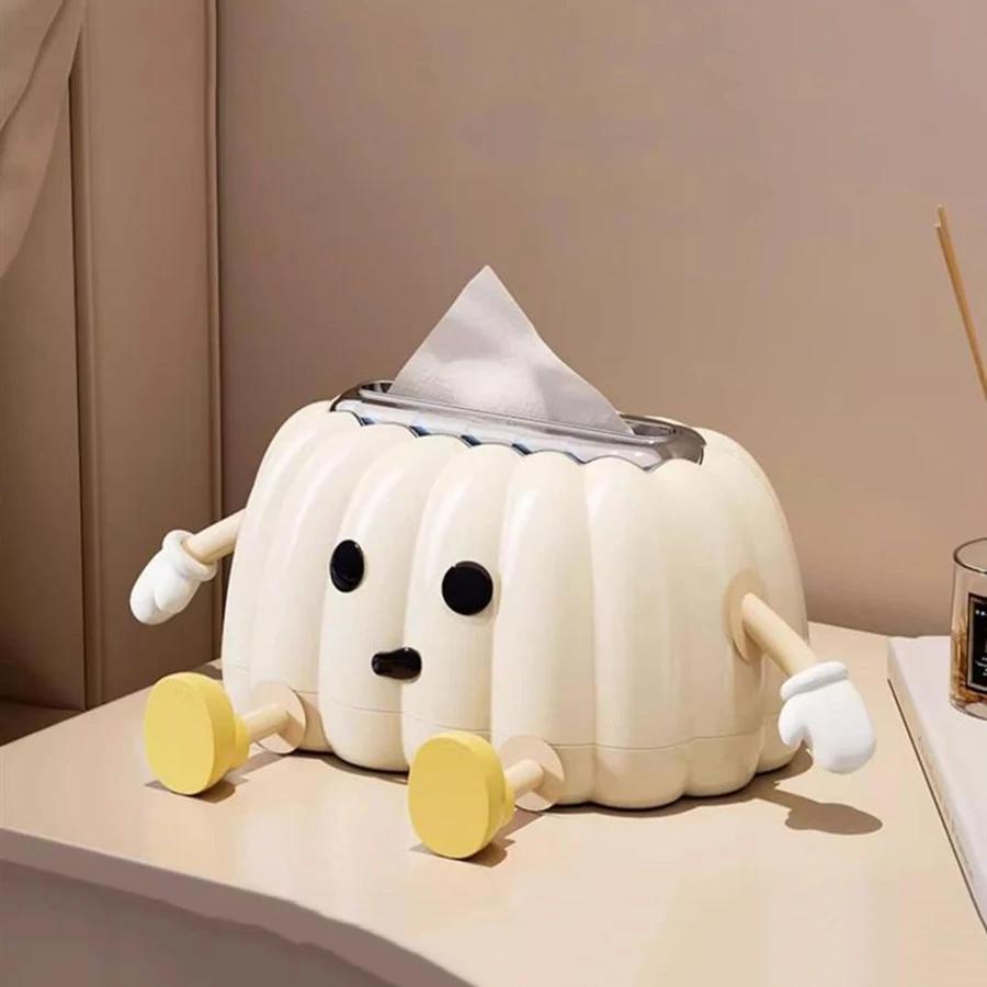 Tissue Box Living Room High-end Light Luxury Desktop High-end Art Table Decoration Creative High Appearance Paper Box