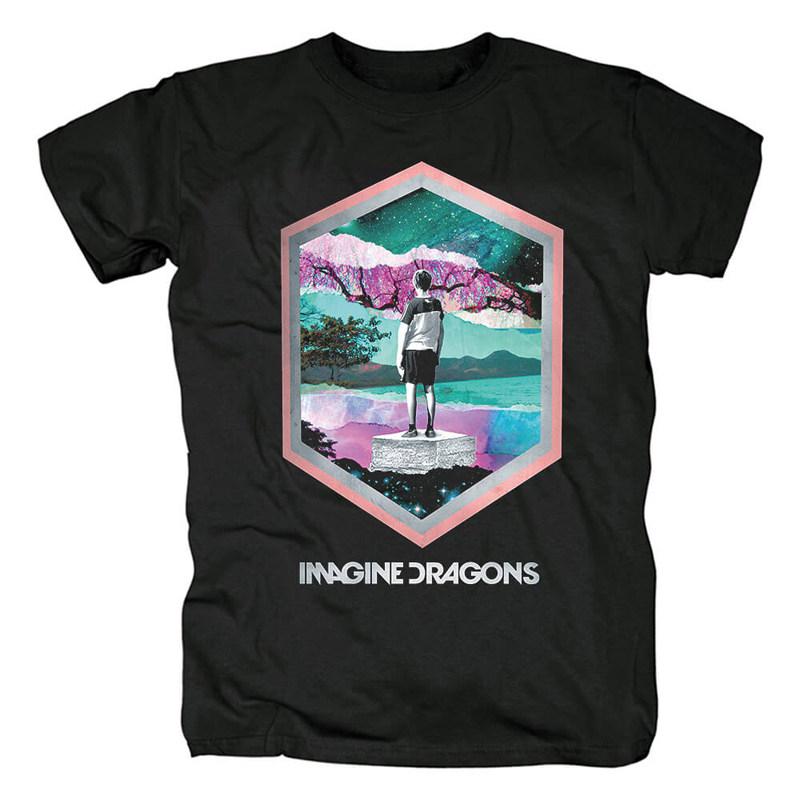 Retro Imagine Dragons Band An Independent Rock Band From The US Americanstyle Retro Mens Loose Tshirt