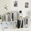 Desktop Bookshelf Book Magazine Storage Rack Desk Organizer Detachable Vertical Divided Books Holder School Office Supplies