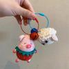 Knitted Wool Doll Keychain Finished Cute Pendant Small Accessories Car Chain Ring Exquisite
