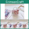 Entzückende Mini-Handtasche für Kinder mit Perlenkrone und Schleife Modisches Design für Mädchen