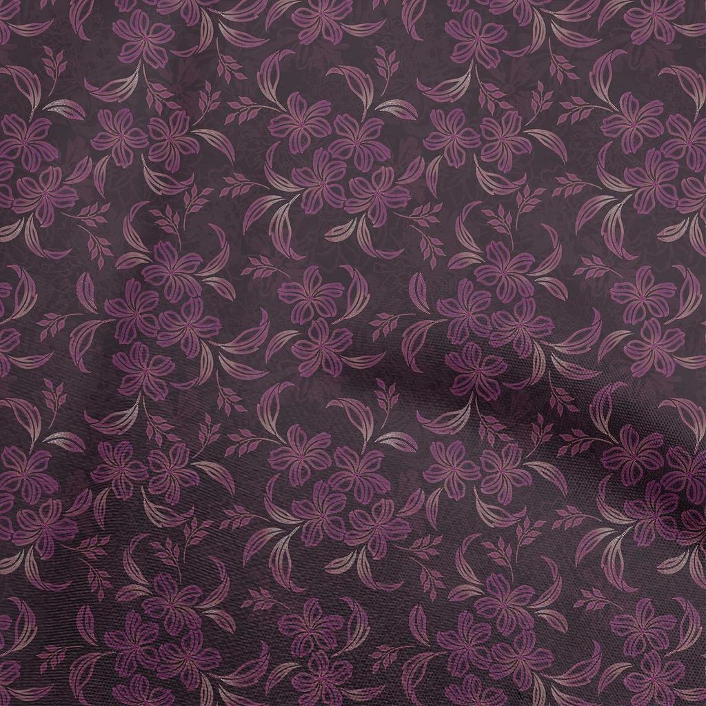 oneOone Cotton Flex Green Fabric Dotted Floral Sewing Material Print Fabric By The Yard 40 Inch