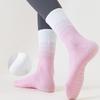 Yoga Socks Mid-Tube Combed Cotton Non-Slip Silicone Floor Socks Fitness Pu Lati Women'S Fitness Jump Sports Socks
