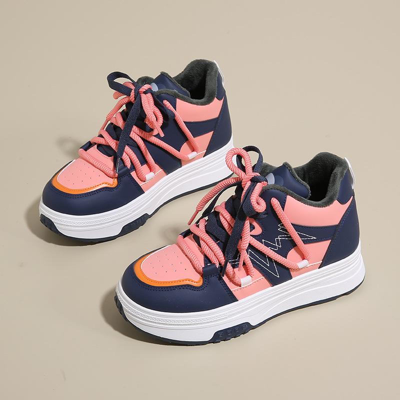 Fashion Women Platform Sneakers Winter Warm Plush Thick Sole Chunky Shoes Ladies Casual 2024 Outdoor Comfortable Outdoors Walking Shoes
