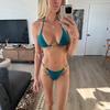 Swimsuit Bikini Women's New Split Solid Color Sexy Halter Swimsuit Bikini New