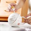 Planet Mug with Lid Coffee Cup Drinking Water Ceramic Oatmeal Cup Female Couple Water Cup Home Creative Breakfast Cup