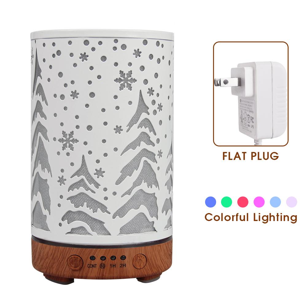 Timing Function Aroma Diffuser Hollow Tree Humidifier Bedroom Fragrance Diffuser with LED Lights Humidificador para aromaterapia
