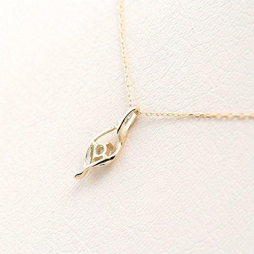 [Estelle] [Official] [Amazon.co.jp Exclusive] Women's Necklace In 10K Yellow Gold with Diamonds and a Drop Motif (Product Code: 0344-1407-0014-0000)