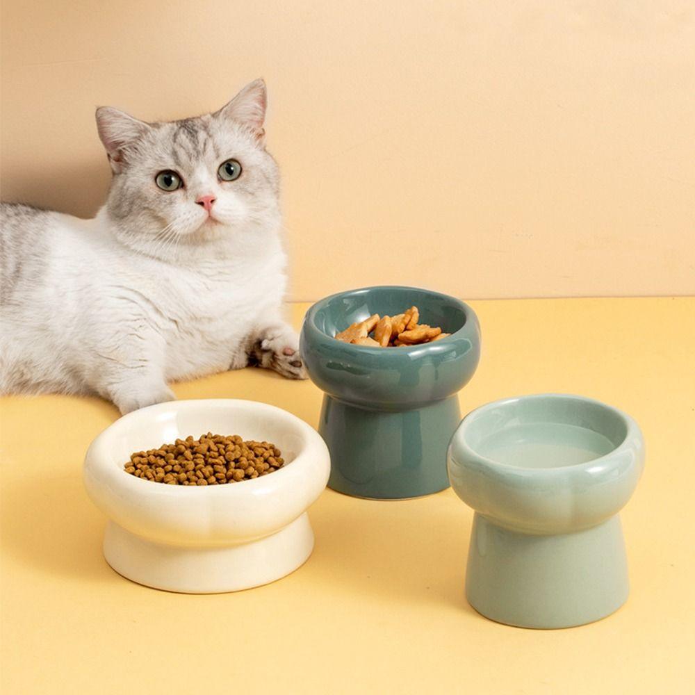 Ceramic Cat Bowl Pet Feeding Dish Pet Drinking Water Bowl Generic Cat Food Pot  Home