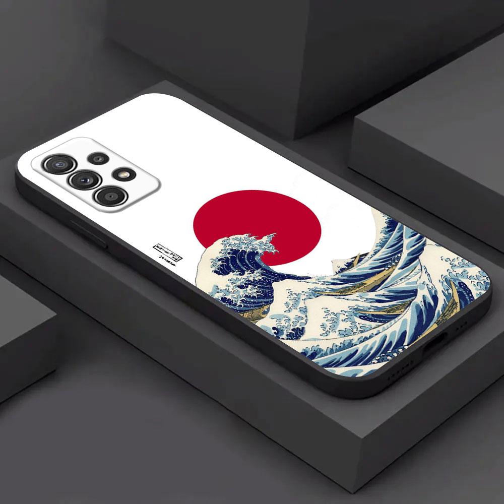 Katsushika Hokusai Japanese Art Great Wave Phone Case For Samsung Galaxy A15 A25 A24 A23 A22 A21S A13 A05S A04 A03 A02 A14 Cover