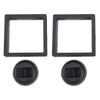 2 Stück Münzrahmen Penny 90*90mm Dekoration Schwarzer Kunststoff 3D Schwebende Displayhalter Box Quadratischer Schutz Schmuck